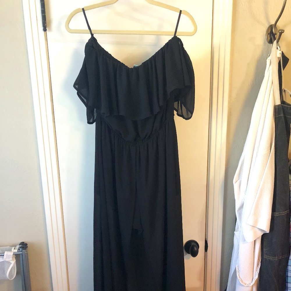 She + Sky Black Romper - Medium